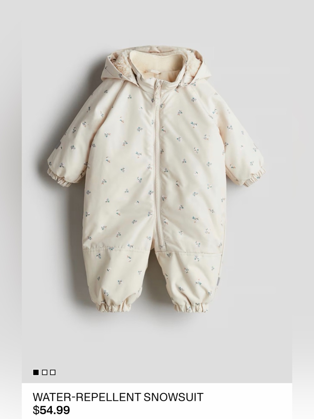 NWT H&M Water Repellant Snow Suit